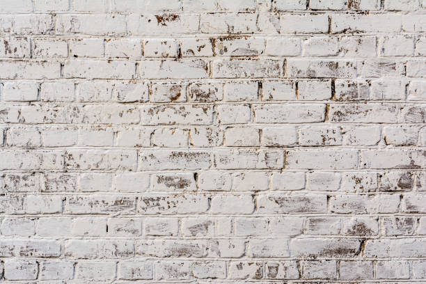 istock Empty Old Brick Wall Texture. Painted Distressed Wall Surface. Grungy Wide Brickwall. Shabby Building Facade With Damaged Plaster. 1170767464