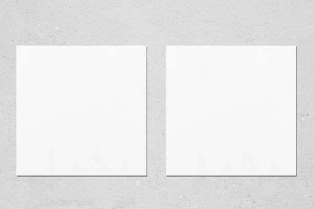 istock two square flyer or business card mockups on light grey concrete background 1170767967