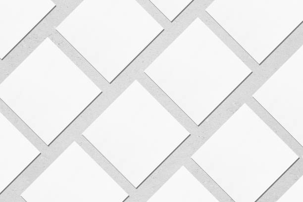 istock many empty square business card mockups with soft shadows lying diagonally on neutral light grey concrete background 1170768015