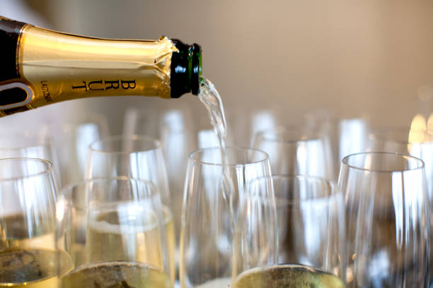istock Champagne and glasses 1170769377