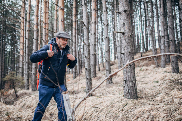 istock Mature man hiking 1170775135