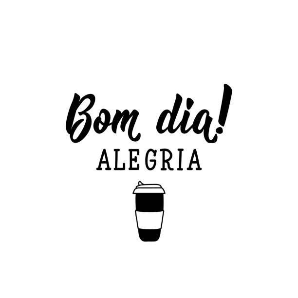 Bonne Journée Joy En Portugais Illustration Dencre Avec Le Lettrage Dessiné À La Main Bom Dia Alegria Vecteurs libres de droits et plus d'images vectorielles de Police de caractère - iStock Bonne Journée Joy En Portugais Illustration Dencre Avec Le Lettrage Dessiné À La Main Bom Dia Alegria Vecteurs libres de droits et plus d'images vectorielles de Police de caractère - iStock