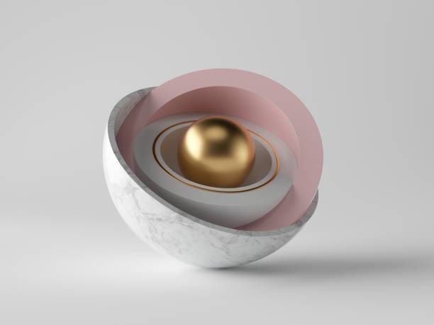 3d abstract minimal modern background, golden core ball hidden inside marble hemisphere shell, isolated objects, stack of bowls, simple clean design, classy decor 3d abstract minimal modern background, golden core ball hidden inside marble hemisphere shell, isolated objects, stack of bowls, simple clean design, classy decor stackable stock pictures, royalty-free photos & images