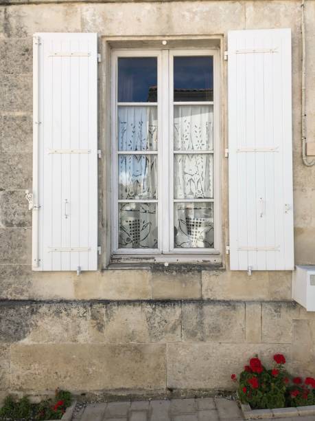istock Beautiful Old Window on a French Stone Hous 1170779266