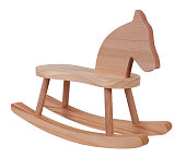 Rocking horse wooden toy vintage childhood