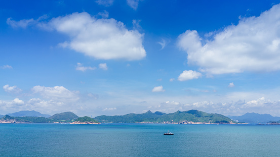 Country - Geographic Area, Hong Kong, Aerial View, Backgrounds, Bay of Water