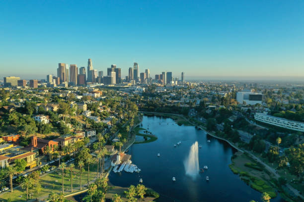 istock Echo Park with downtown Los Angeles in the background 1170794393