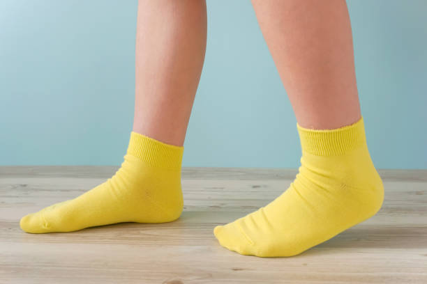 istock Walking in the room with socks. 1170795536