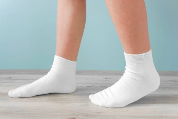 istock Walking in the room with socks. 1170797937