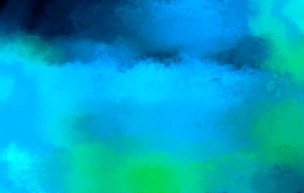 istock texture painted with blue and dark green water colors 1170804120