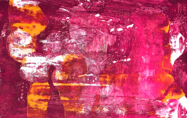 istock texture with orange splashes on a dark red and white color 1170804131