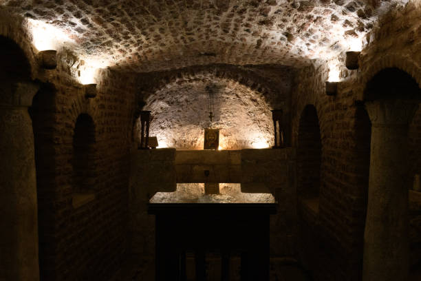 istock Cave in suspended church 1170806647