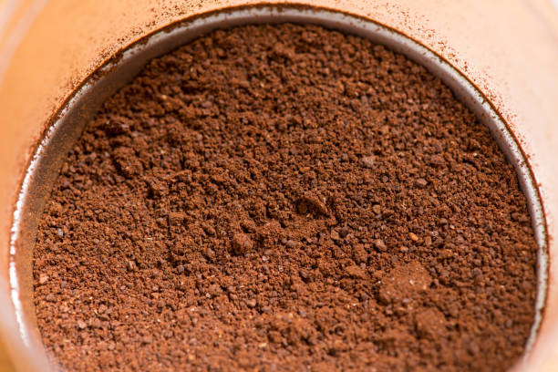 istock Coffee beans are ground into coffee powder by a grinder 1170815889