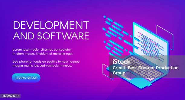 Computer Softwer Image Computer Software Development Vector Illustration Stock Illustration ...