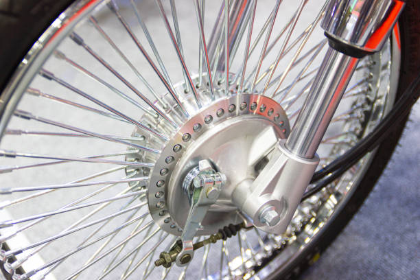 istock Motorcycle wheels, wire spokes of a motorcycle, new design modern 1170823165