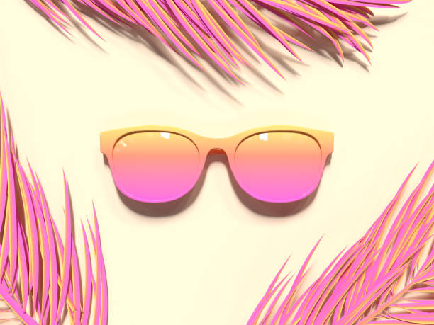 istock pink yellow colorful scene abstract sunglasses summer concept 3d rendering 1170830343