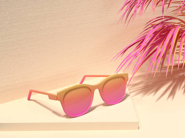 istock pink yellow colorful scene abstract sunglasses summer concept 3d rendering 1170830393