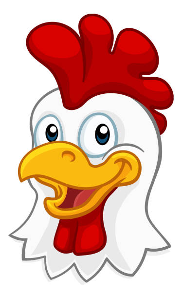 Chicken Cartoon Rooster Cockerel Character Stock Illustration - Download  Image Now - Chicken - Bird, Chicken Meat, Rooster - iStock
