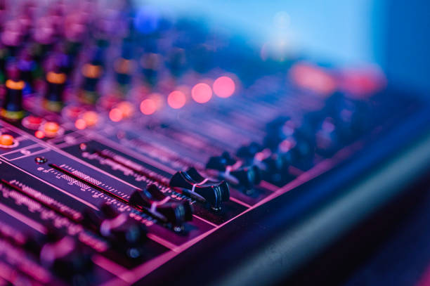 istock Professional audio mixing console in concert. 1170859184