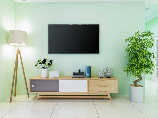istock Spacious living room design of modern residence 1170862952