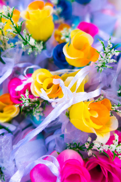 istock Close-Up Of Colorful Artificial Roses 1170865552