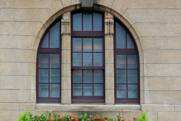 istock Arched Colonial Window of Taipei Post Office 1170866319