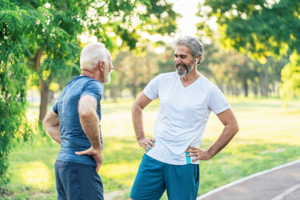 istock Mature men after jogging 1170867089