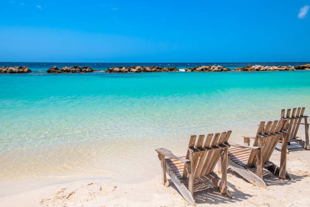 キュラソー 島, マンボ ビーチ - beach sea landscape curacao ストックフォトと画像