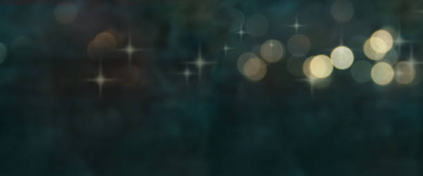 Stars and bokeh lights texture