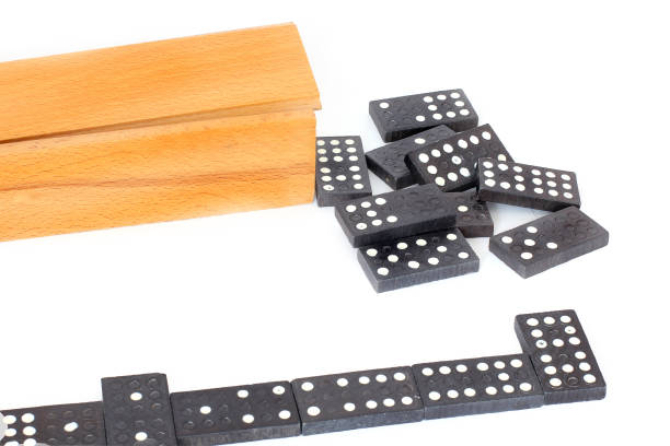 istock Dominoes. Board game with knuckles 1170877173