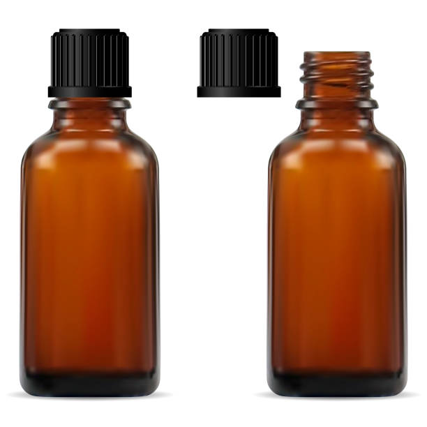 istock Medical Bottle. Brown Glass Pharmacy Bottle. Vial 1170877683