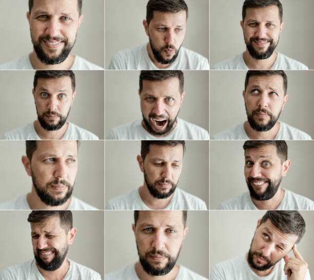 istock Real man making different facial expressions 1170895112