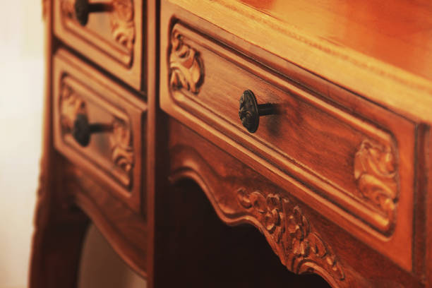 istock Part of wooden antique table 1170895845