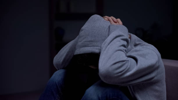 istock Frustrated teenager suffering parental divorce, trying to hide from problems 1170896459