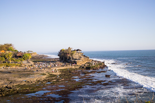 Tourism, Travel, Popular Attraction - Image of Tanah Lot Temple, one of the most photographed temple on the island, located in coastal side of Beraban.