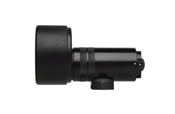 istock modern black metal flashlight isolated on white background 1170900620