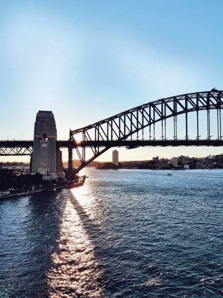 istock Sunset behind the Sydney Harbour Bridge 1170900724
