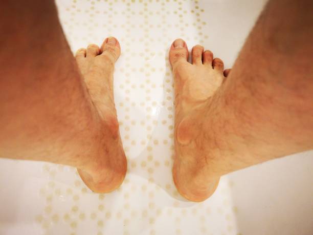 istock Human foot in bathtub 1170900740