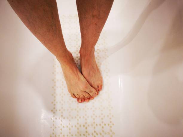 istock Human foot in bathtub 1170900753