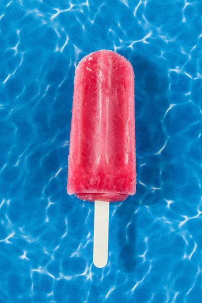 tasty and refreshing Popsicle  with flavor strawberries.