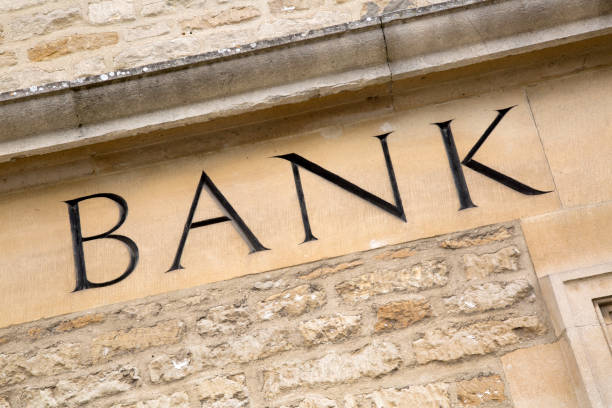 istock Bank Sign on Building 1170901027