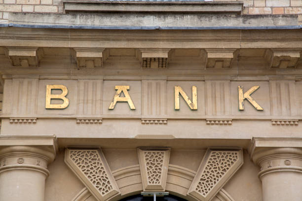 istock Bank Sign on Building 1170901175