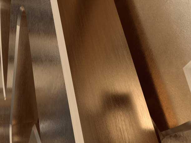 istock Abstract golden geometric background. 3D illustration 1170901265