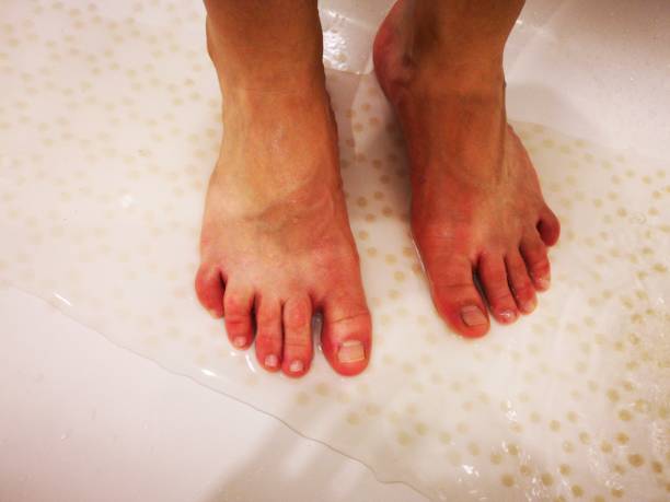 istock Human foot in bathtub 1170904576