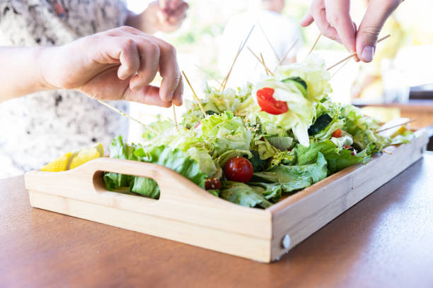istock Assorted Salad and Vegetables on a Skewer. Reception. Vegetarianism 1170914515