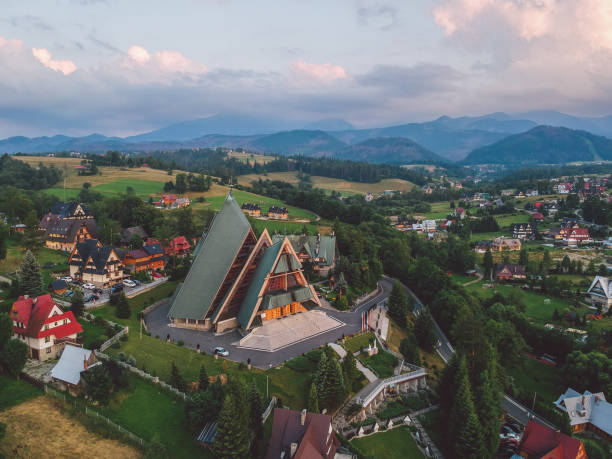 zakopane - poland mountain tatra mountains giewont stock-fotos und bilder