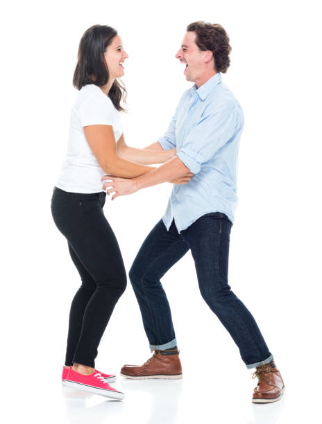 istock Attractive couple are tickling each other 1170923597