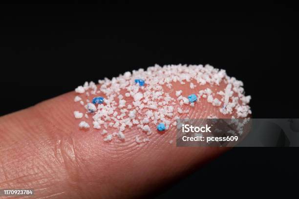 Small Plastic Pellets On The Fingermicro Plasticair Pollution Stock Photo - Download Image Now