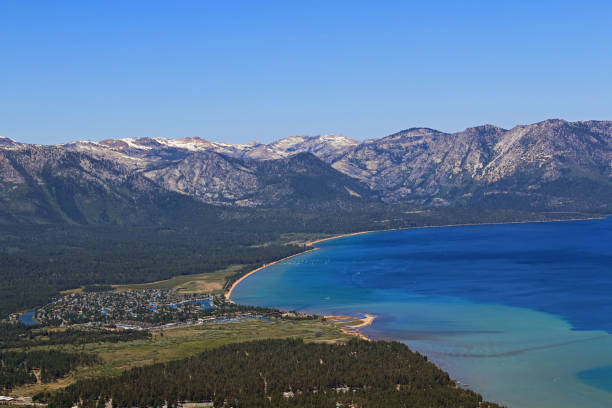 istock Lake Tahoe trees, mountains, with crystal clear waters 1170926378