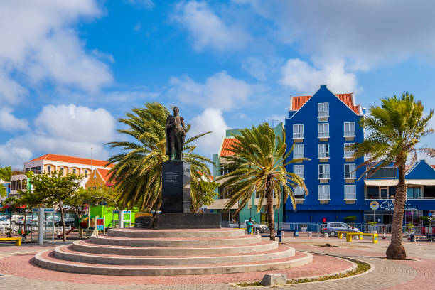 curaçao, willemstad-distrito de otrobanda - otrobanda - fotografias e filmes do acervo